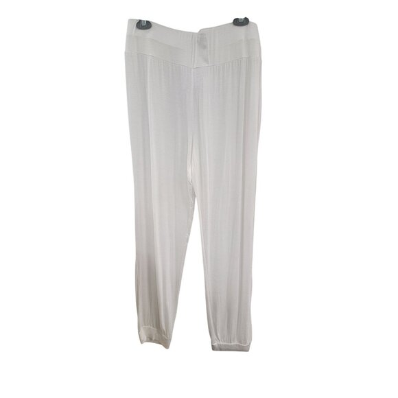 White Fitglam XXL Womens Lounge Pants With Elastic Waist - Picture 1 of 6